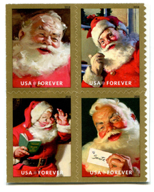 U.S. #5335a Christmas Santa Block of 4