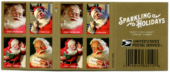 U.S. #5335b Christmas Santa 2018 Booklet of 20