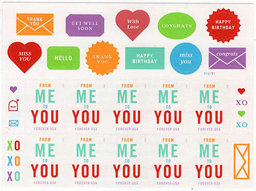 U.S. #4978 From Me To You PNB of 10