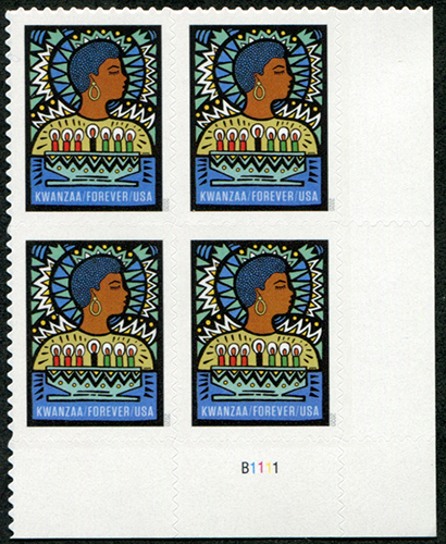 U.S. #5531 Kwanzaa 2020 PNB of 4