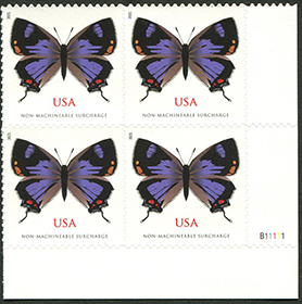 U.S. #5568 Colorado Hairstreak Butterfly PNB of 4