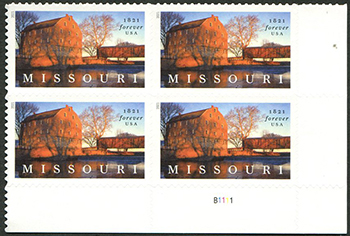 U.S. #5626 Missouri Statehood PNB of 4