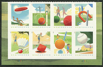 U.S. #5634a Backyard Games PNB of 8