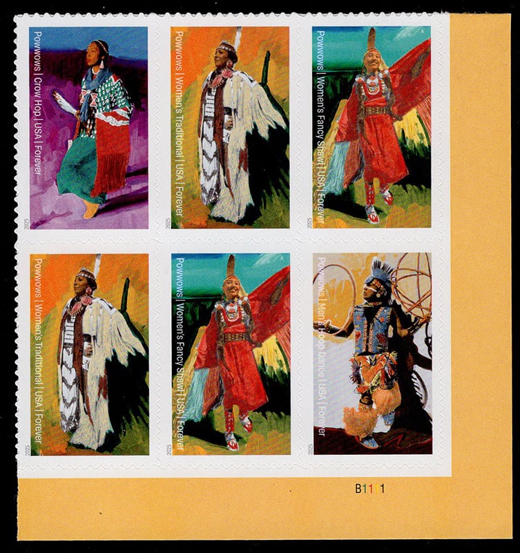 U.S. #5981a Powwows PNB of 6