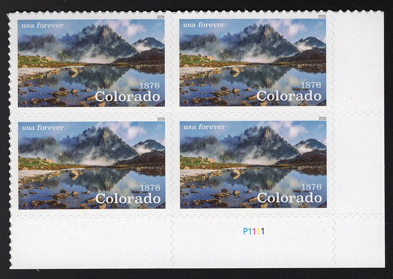 U.S. #6052 Colorado Statehood PNB4