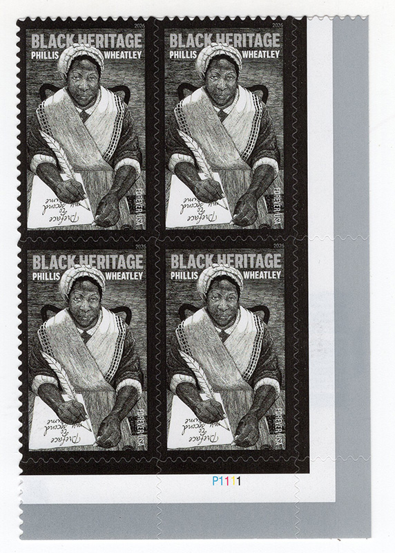 U.S. #6053 Phillis Wheatley PNB4