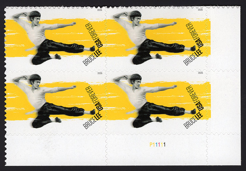 U.S. #6055 Bruce Lee PNB4
