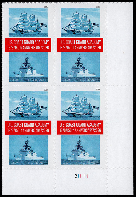 U.S. # 6117 U.S. Coast Guard - Plate # Block