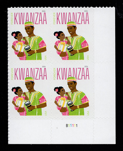 U.S. # 6121 Kwanzaa, PNB4