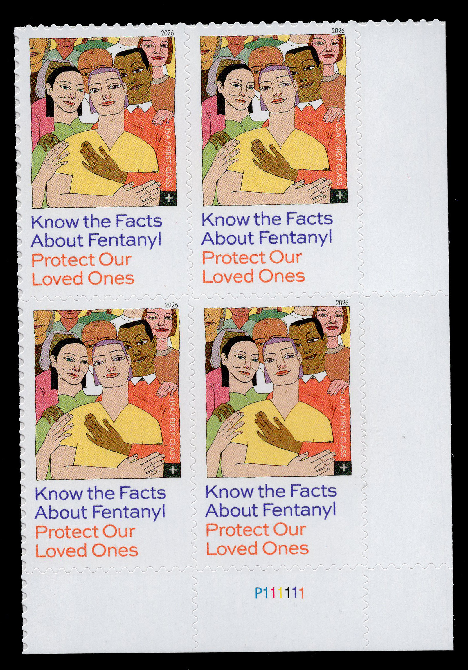 U.S. #B8 Fentanyl Semi-Postal, PNB4