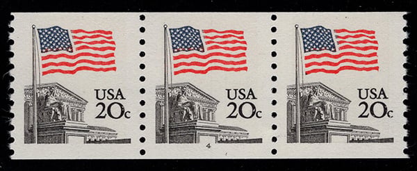 U.S. #1895 Flag Over Supreme Court PNC(3) Pl# 4