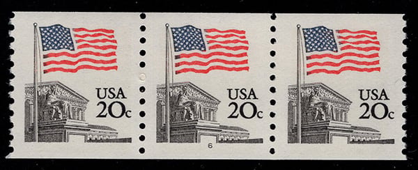 U.S. #1895 Flag Over Supreme Court PNC(3) Pl# 6