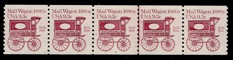 U.S. #1903 Mail Wagon 1880s PNC-5 Pl#6