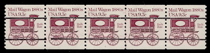 U.S. #1903a Mail Wagon 1880s PNC-5 Pl# 8