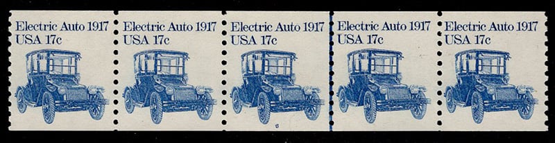 U.S. #1906a 17c Electric Auto 1917- Precancel PNC(5) #6