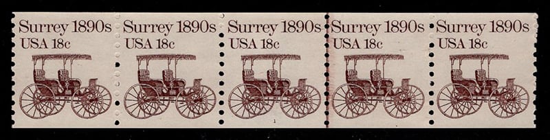 U.S. #1907 Surry 1890s PNC-5 Pl# 1