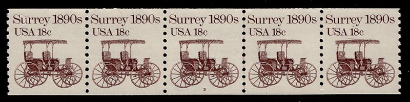 U.S. #1907 Surry 1890s PNC-5 Pl# 3