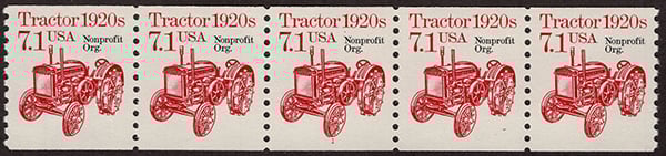 U.S. #2127a Tractor 1920s PNC-5