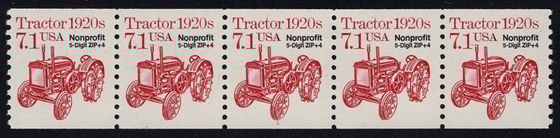 U.S. #2127b Tractor 1920s PNC-5