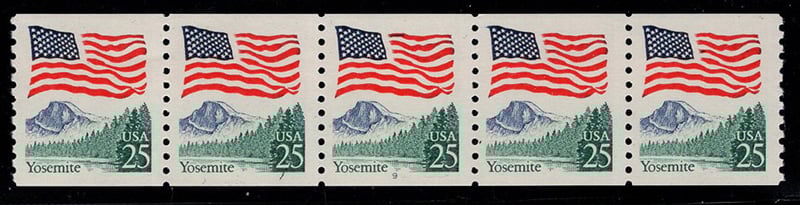 U.S. #2280 25c Flag Over Yosemite PNC(5)