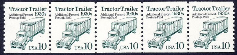 U.S. #2458 Tractor Trailer 1930s PNC-5