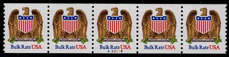 U.S. #2602 USA Bulk Rate Eagle PNC(5) #A32333