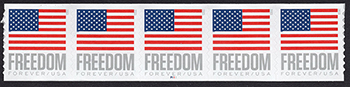 U.S. #5788 Freedom U.S. Flag, PNC of 5 (from AP Coil)
