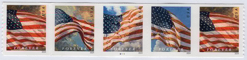 U.S. #5878a Flags of 2024 PNC-5 - BCA