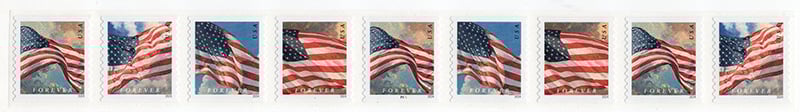 U.S. #5882a Flags of 2024 PNC-9 - AP