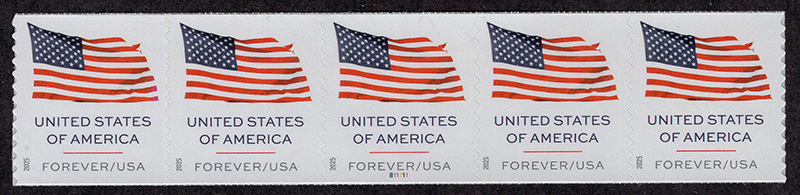 U.S. #6019 U.S. Flag 2025 PNC BCA