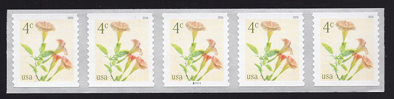 U.S. #6045 Angels Trumpets PNC5