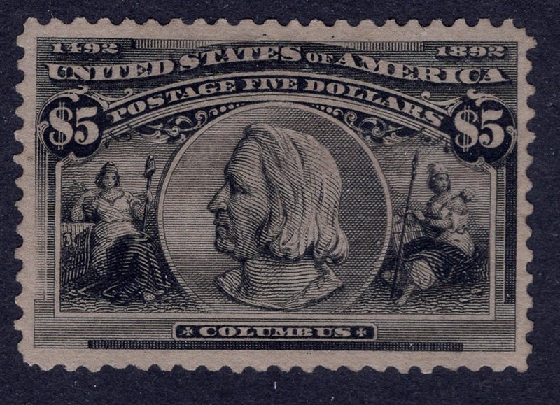 U.S. #245 $5 Columbian Mint