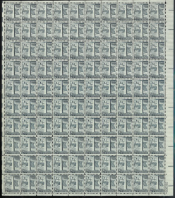 U.S. #1034 2-1/2c Bunker Hill Pane of 100