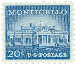 U.S. #1047 20c Monticello MNH