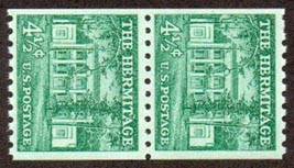 U.S. #1059 Small Holes Pair