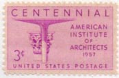U.S. #1089 American Institute of Architects MNH