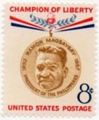 U.S. #1096 Magsaysay 8c MNH