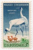 U.S. #1098 Wildlife Conservation - Whooping Cranes MNH