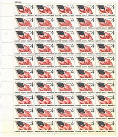 U.S. #1132 4th of July 1959 Pane of 50