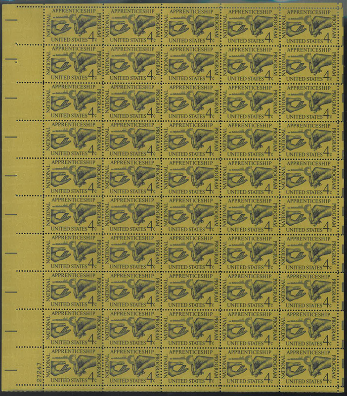U.S. #1201 National Apprenticeship Program Pane of 50