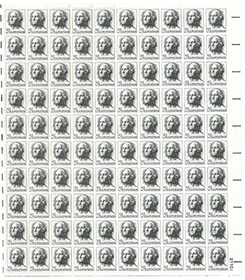 U.S. #1213 5c George Washington Mint Sheet