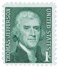 U.S. #1278 1c Thomas Jefferson