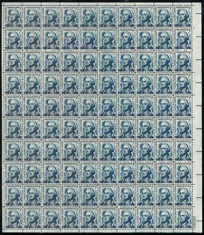 U.S. #1283B 5c George Washington - redrawn