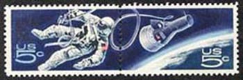 U.S. #1332b Space Accomplishments - pair MNH