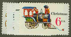 U.S. #1415-18 Christmas Toys, 4 Singles MNH