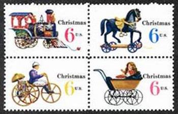 U.S. #1418b Christmas Toys Block of 4 MNH