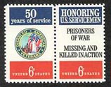 U.S. #1422a Disabled American Vets - pair MNH