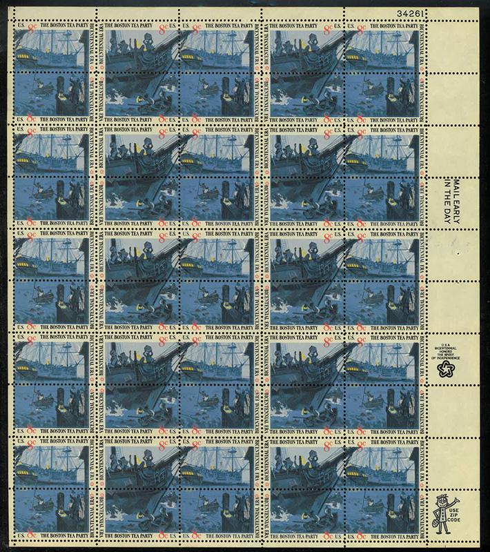 U.S. #1483a Boston Tea Party