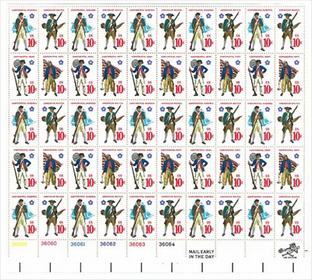 U.S. #1568a Revolution Military Uniforms