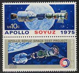 U.S. #1570a Apollo Soyuz Space - Pair MNH